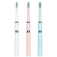 Metal-Free Wireless Charging/dry battery Automatic toothbrush Compact body - portable Slim Electric Silicone toothbrush