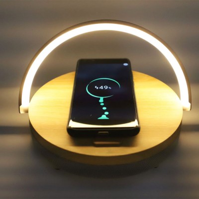 7W 10w Fast Desk Lamp With Wireless Charging Station Pad