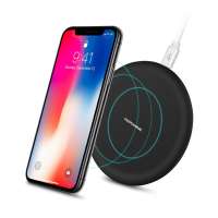 Dropshipping Ultra-thin Wireless Mobile Phone Charger 9V High Power Fast Wireless Charging for iphone/Android