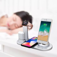 Dropshipping 4 in 1 Wireless Charger, 10W Qi Fast Wireless Charging Station