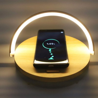 Foldable Magnetic Android Magic LED Fantasy Universal Wireless Portable Phone Charger Pad Fast QI Module With Wireless Speaker