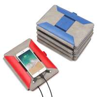 Business Gift Manger Folder Wireless charger Notebook with Powerbank