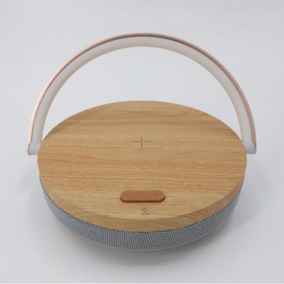 Portable  With 3 in 1 Wireless Charging Bluetooth Speaker Manufacturer With Night Light